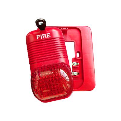 China Accessible Fire Alarm Strobe Siren 2 Wire LED Warning Lights With Three Kinds Optional 146*91*55 Sound Alarm for sale