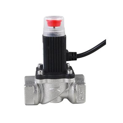 China NBR Rubber Match With Home Gas Detectors Gas Emergency Shut Off Solenoid Valve DN15 for sale