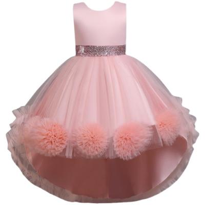 China Anti-Static Piano Performance Dress 10 Year Old Little Girls Sleeveless Dress for sale