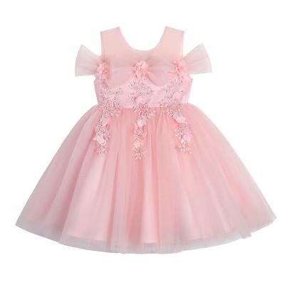 China Anti-static Western Flower Girl Dress Models For Party Kids Dresses For Weddings Elegant Style Princess Dress for sale