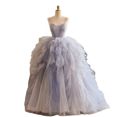 China Anti-Static Sexy Strapless Backless Chiffon Accessories Tulle Lace Tutu Long Tail Brazilian Luxury Wedding Dresses For Women for sale