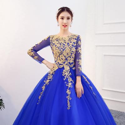 China Luxury Lace Vestidos Ball Gown Vestidos De 15 Vintage Quinceanera Dress 2023 Boat Neck Party Prom Ball Gown Anti-Static New Custom Made for sale