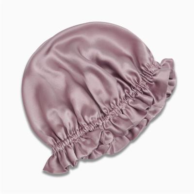 China Factory 100% Custom Character 16mm Pure Silk Sleep Cap Double Layer Sleep Hood For Sleeping for sale