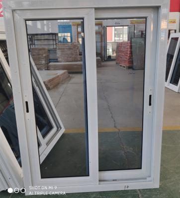 China Folding screen windows pvc frame double glazed pvc windows sliding pvc doors and windows with tinted glass for individual construction for sale