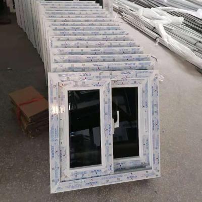 China Folding screen CONCH profile upvc /pvc sliding window design UPVC small double glazed sliding windows with mosquito net for sale