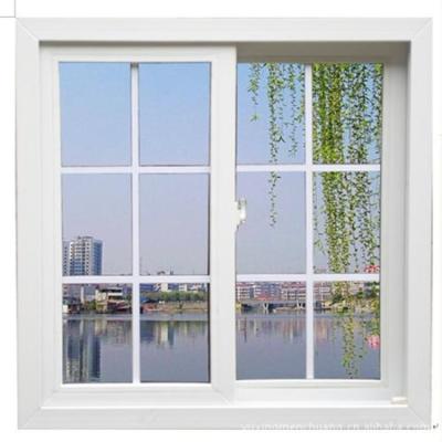 China Interior Cheap PVC Folding Screen Upvc Windows Grilles PVC Sliding Window With Grille Design For Bay for sale