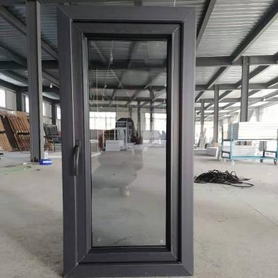 China Latest design folding screen upvc pvc double glass window manufacturer for house glass windows for sale