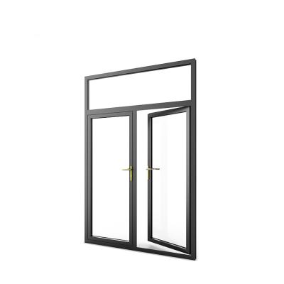 China Sound insulation interior aluminum frame glass swing door with double glass for kitchen or bathroom for sale