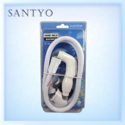 China Without spray shattaf plastic hand held bidet set for toilet for sale