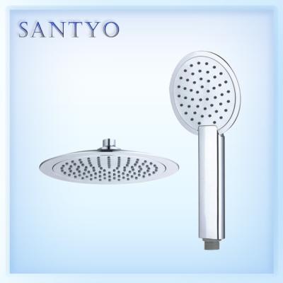 China Without Turnout Round Bathroom Accessories ABS Shower Head Set For Bath for sale