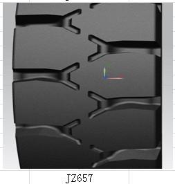 China Forklift Solid Rubber Tires 28X9-15 8.25-15 250-15 , High Elastic Solid Industrial Tires for sale