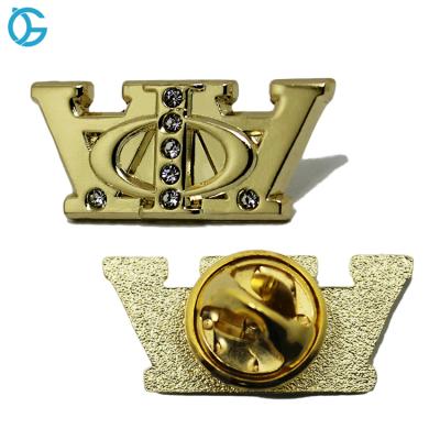 China Professional Manufacturer Crystal Crown Custom Logo Metal Cheap Pin Badge Badge China for sale