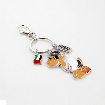 China Souvenir Gift Wholesale Bulk Custom Cute Creative Cheap Custom Metal Blank Anime Ring Animal Ring Key Chain for sale