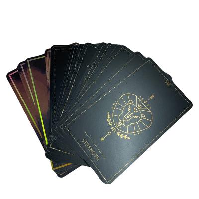 China Customized Design Factory Printing Color Edge Paper Eco-friendly Paper Cards Wholesales Custom Tarot Printing for sale