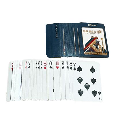 China Paper Eco-friendly Custom Design Logo Waterproof Gold Fancy Poker Playing Paper Poker Cards Printing for sale