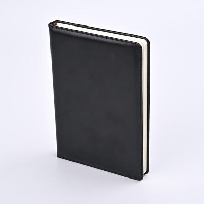 China Printed Cheap A5 black PVC Hardcover Custom Printing  Black Notebook for sale