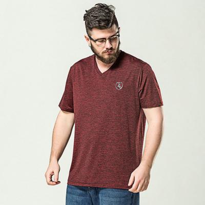 China Anti-pilling Plus Size Wholesale Mens 6XL Heather Burgundy T-Shirt (A013) for sale