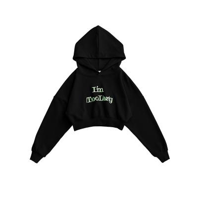 China OEM Logo Latest Custom Women's Hoodies Pullover Hoodies Anti-Wrinkle Women Sheath Long Women's Hoodies Crop Top for sale