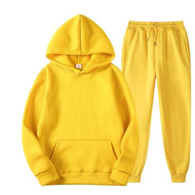 China CustomHigh Quality Anti-wrinkle Men's Shear Sweatsuit Two Piece Set Sports Hoodies With Jogers Set For Men for sale