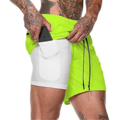 China Anti-Wrinkle Summer Quick Dry New Custom 2 In 1 Athletic Fitness Workout Pockets Running Gym Men's Shorts for sale