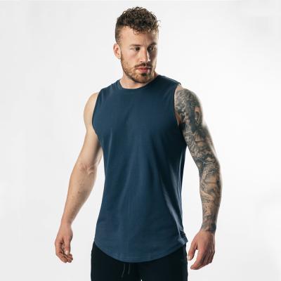 China Wholesale QUICK DRY Mens Sports Tank Tops Custom Fitness Vest Mens Black Muscle Tank Top for sale