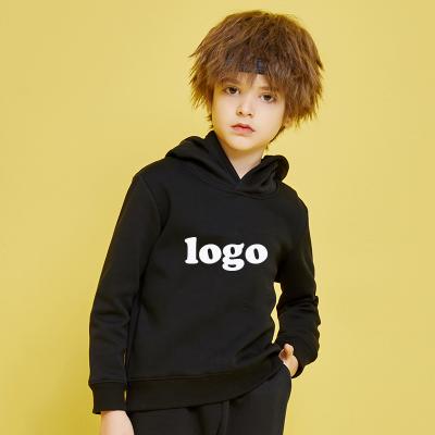 China custom logo kids hoodie kids 68%cotton 32% Anti-wrinkle polyester children white unisex hooded hoodie sweatshirt for sale