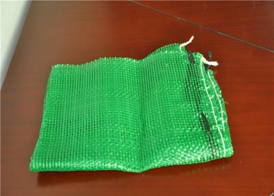 China Safe Plastic Mesh Produce Bags Woven Leno Net  For Packaging Onions And Potato for sale