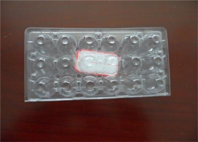 China Customized Food Grade Plastic Egg Tray 18 Holes Clear Lucite For Eggs Packaging for sale