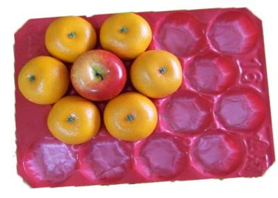 China Colorful Molded PE Fruit Packaging Trays For Protect Apple And Orange for sale