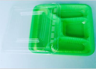 China Four Compartment PP Food Tray Food Takeaway Packaging For Dinner , Ce Certificate for sale