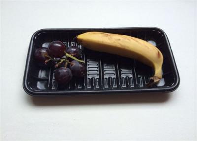 China Black Small PP Food Tray , Take Away Plastic Containers With Lids For Banner for sale