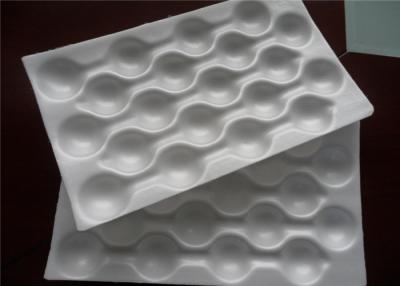 China White Fruit Packaging Trays Stacked Packing Disposable Divided Blister Apple Tray for sale