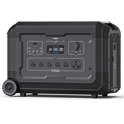 China Large capacity energy system tragbare kraftwerk lifepo4 battery 4000w power station generator remote control portable solar power station 5000wh for sale