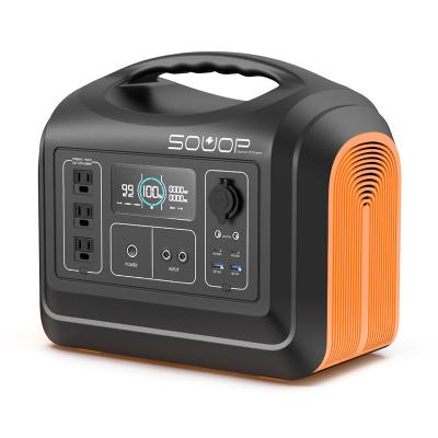 China Type C Souop 110v power supply power station 1800w outdoor lifepo4 battery portable solar camping generator for sale