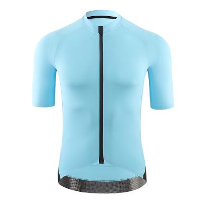 China Wholesale High Quality Breathable Custom Roupa de Ciclista Shortsleeve Mens Breathable Zipper Cycling Solid Color Seamless Cycling Tank Top for sale