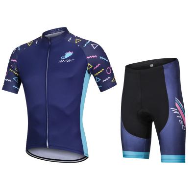 China Factory Breathable Custom Cycling Jacket Short Sleeve Set Mens Summer Mountain Bike Bicycle Clothing Breathable Uniforms Cycling Tank Tops for sale