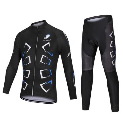 China Breathable Wholesale Men Bicycle Clothing Uniform Custom Design Long Sleeve Sportswear Cycling Wear Set Bike Cycle Clothing Cycling Tank Tops for sale