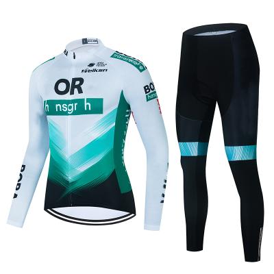 China Wholesale Recycling Cycling Long Bike Wear Set Custom Breathable Sportswear Cycling Wear Uniform Hot Selling Breathable Bicycle Wear Set for sale