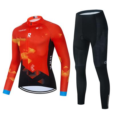 China Custom Suit Autumn Factory Wear Set Cycling Cycling Breathable Long Sleeve Men's Riding Suit Mountain Road Cycling Tank Top for sale