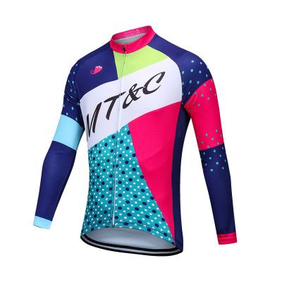 China Custom Made Sublimation Sports Cycling Clothing Mens and Womens Long Sleeve Breathable Cycling Suit Racing Cycling Tank Tops Uniforms for sale