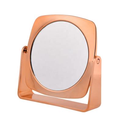 China Desk Vanity Table Reversible Magnifying Mirror Table Standing Dressing Makeup 7X Magnifying Mirror for sale