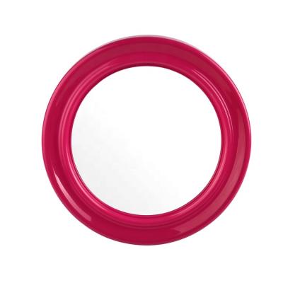 China Simple Large Mirror Side Wall Plastic Round Mirror , Round Makeup Mirror For Cosmetic for sale