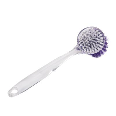 China Customized Viable Color Kitchen Cleaning PP Plastic Pan Brush Dish Cleaning Brush Pot for sale