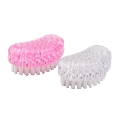 China Logo Small Pink Household Plastic made to order viable Mini Hand Washing Brush for sale