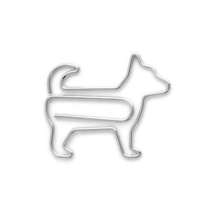 China Metal Custom Design Metal Animal Fancy Dog Paper Clips for sale