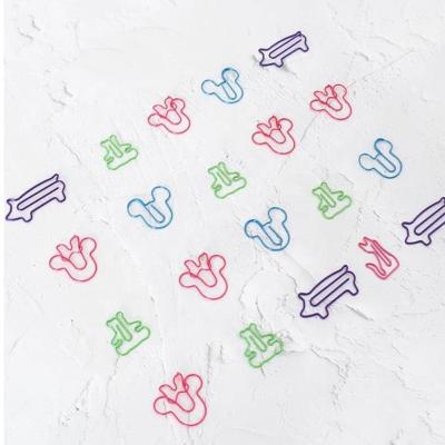 China Bright Stationery Pig Animal Bear Color Paper Clips for sale