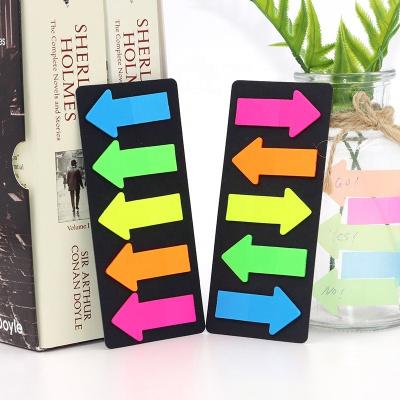 China Large Arrow Flags Stickers Self Adhesive Neon Page Markers Sticky Labels for Document Notebooks for School Office Supplies for sale