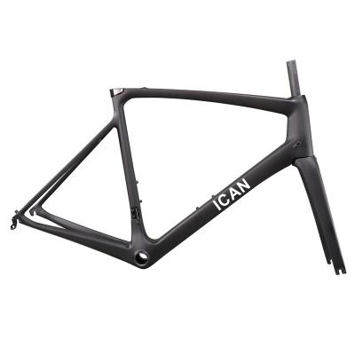 China Road Bikes 2021 Hot Sale UD ICAN Matte Full Carbon Fiber Road Bike Aerial Frame With V-brake for sale