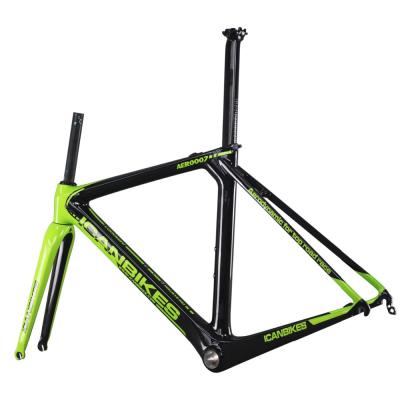 China Road Bikes China Road AERO Frame T700 Carbon Racing Bike Frame With V Brake Design for sale