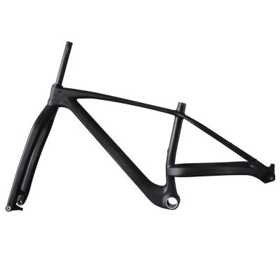 China Mountain Bikes China ICAN Wholesale Goods 27.5 Plus Carbon Mountain Bike Frame With Bracket 27.5 *3.0